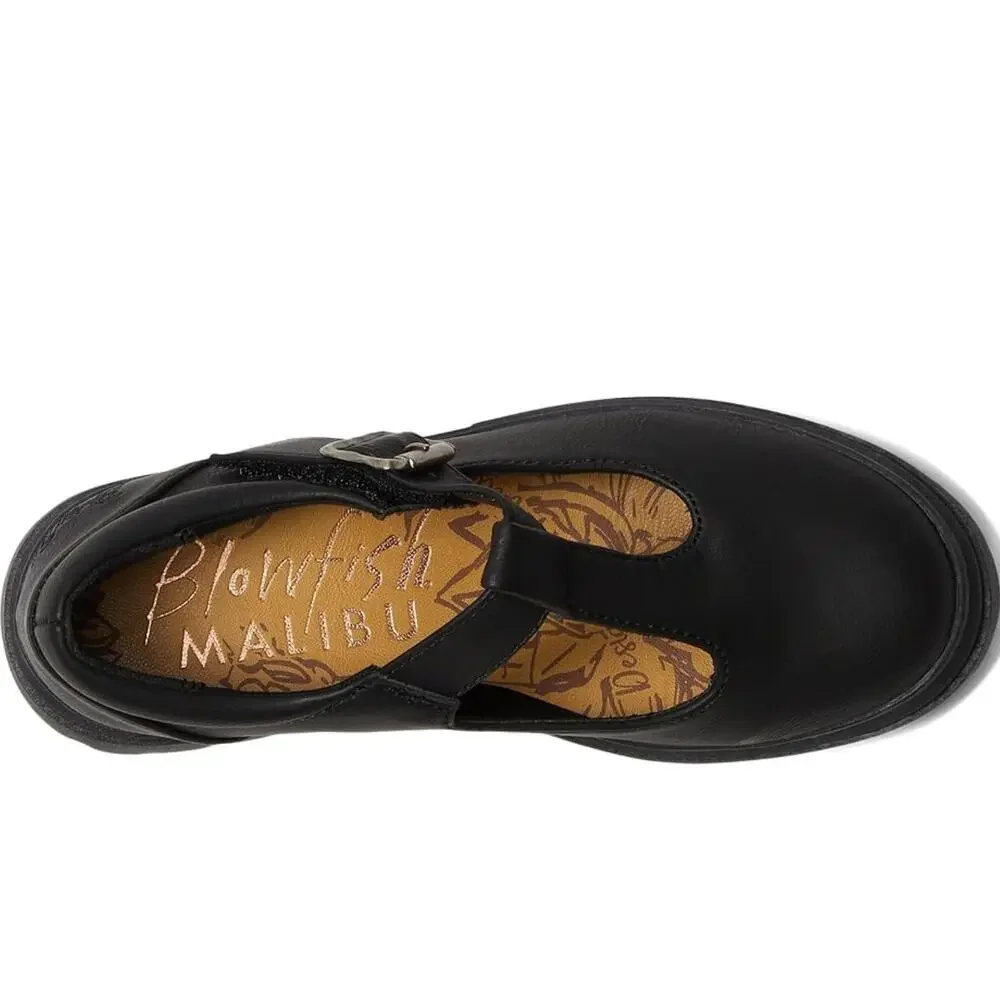Blowfish Malibu Cevee Mary Jane Kids US 2 Black Adjustable Strap Shoes ZAP1739